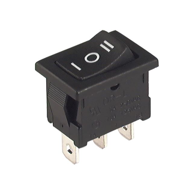 Rocker switch SPDT on-off-on 10A 125VAC 6A 250VAC 3 positions with I-O-II