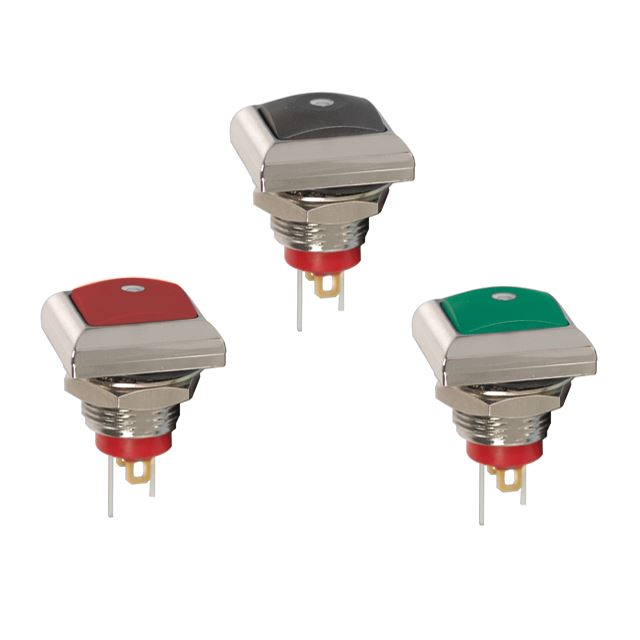 Waterproof LED pushbutton switch SPST open type off-(on) momentary 125mA 125VAC 2 pins reach IP67