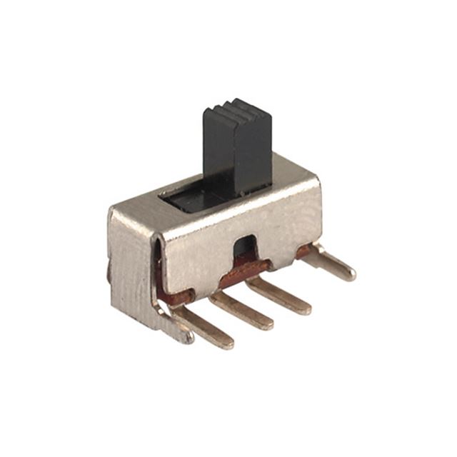 Right angle slide switch 1P2T 0.5A 50VDC PCB terminal
