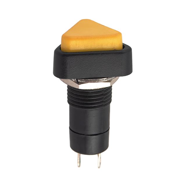 Triangle pushbutton switch latching type off-on 3A 125VAC 2 pins