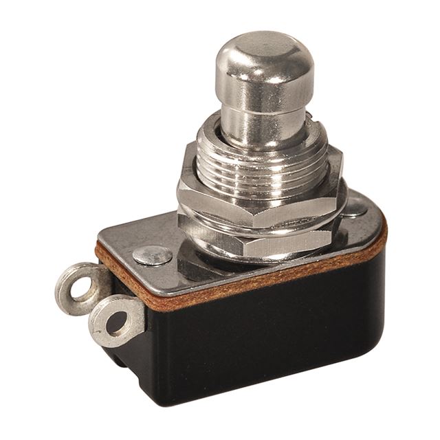 Pushbutton switch SPST NO type off-(on) momentary 6A 125VAC 3A 250VAC 2 pins