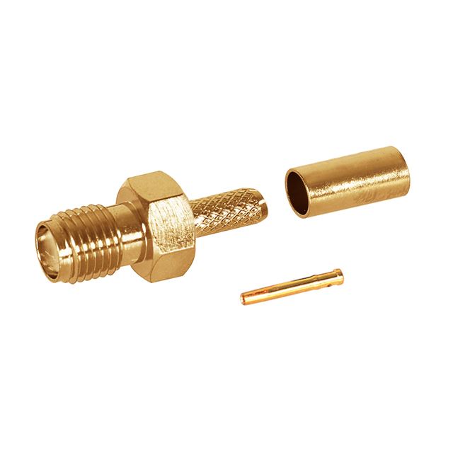 RF connector coaxial connector SMA jack crimp type RG174U gold plated