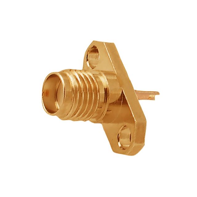 RF connector coaxial connector SMA jack flange mount gold plated