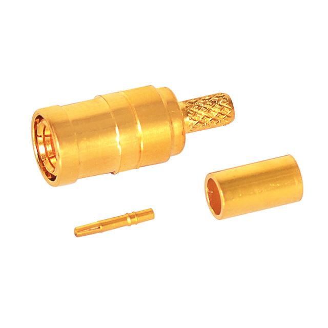 RF connector coaxial connector SMB plug crimp type RG174U gold plated