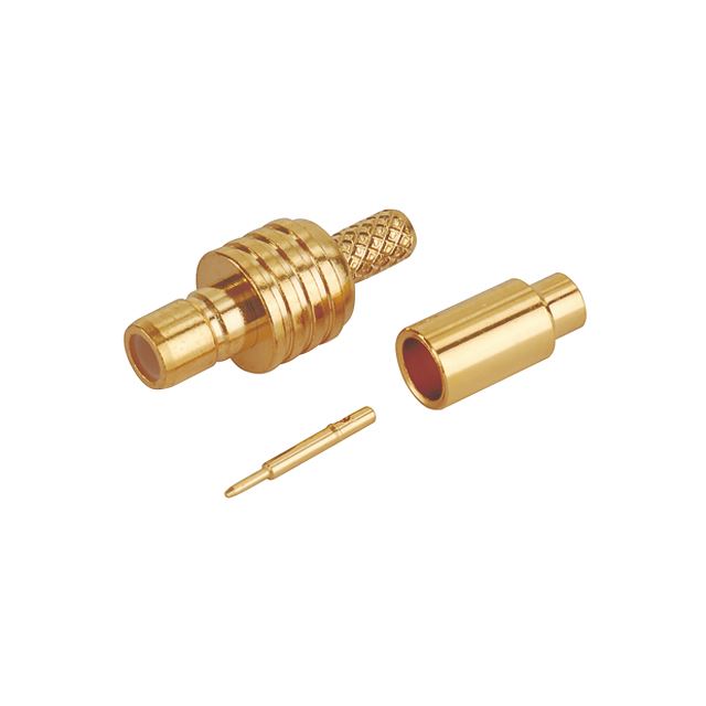 RF connector coaxial connector SMB jack crimp type RG174U gold plated