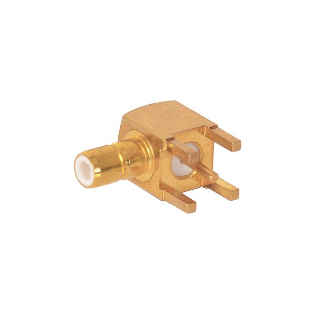 RF connector coaxial connector right angle SMB jack PCB mount gold plated