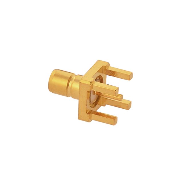 RF connector coaxial connector SMB jack PCB mount gold plated