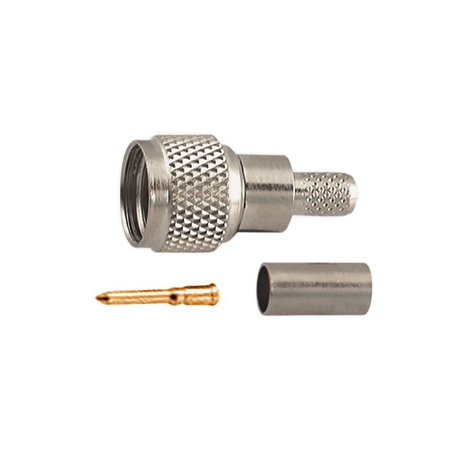 RF connector coaxial connector mini UHF plug crimp type RG59U gold pin