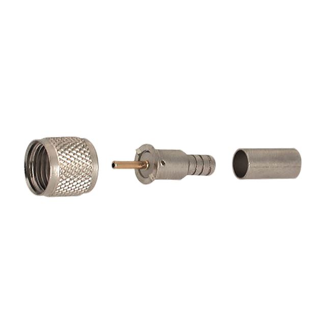 RF connector coaxial connector mini UHF plug crimp type RG58U gold pin