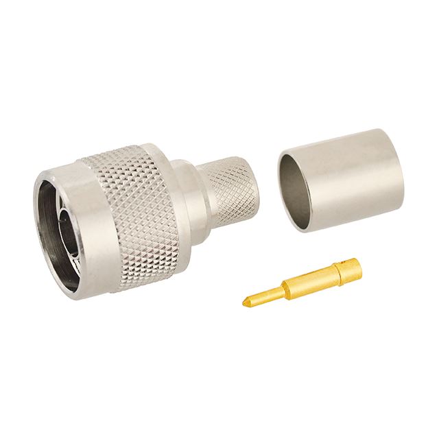 RF connector coaxial connector N plug crimp type LMR400 teflon gold pin