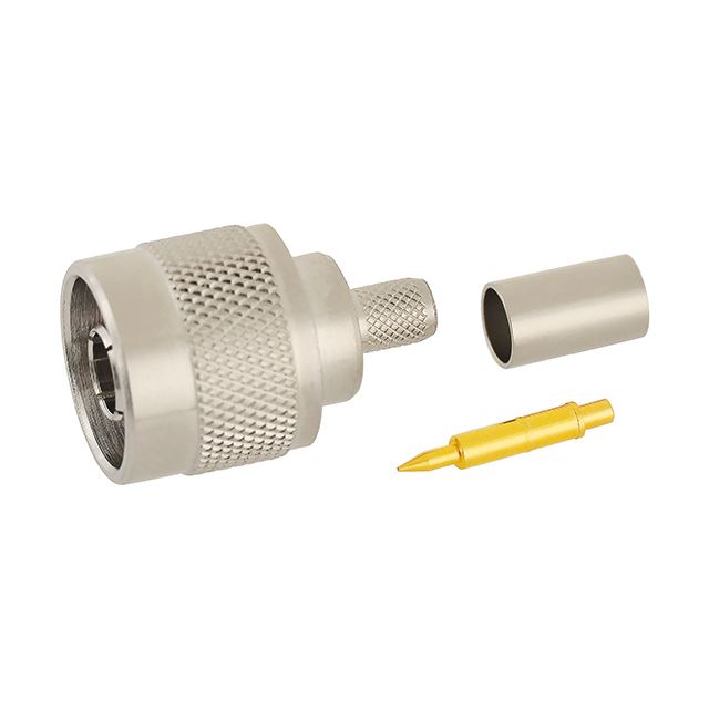 RF connector coaxial connector N plug crimp type RG59U gold pin