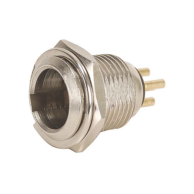 4 way male chassis mount mini XLR connector gold pin