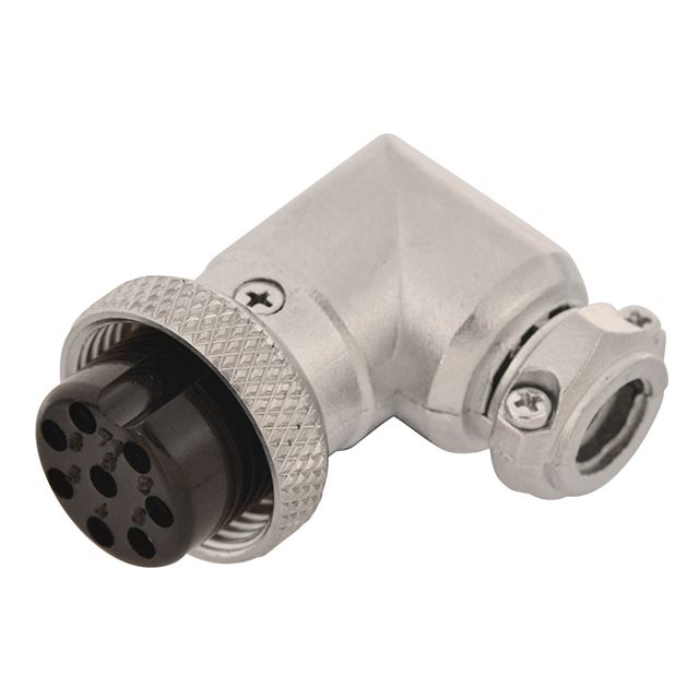 8 way female cable mount right angle XLR connector