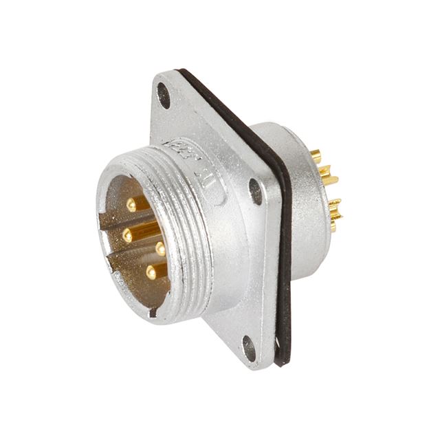 4 way male chassis mount M22 circular connector 250V 10A