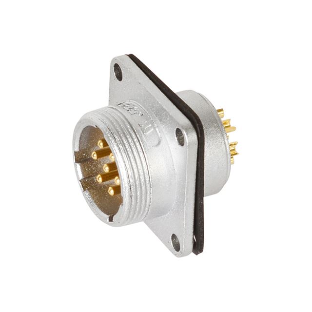 7 way male chassis mount M22 circular connector 250V 10A