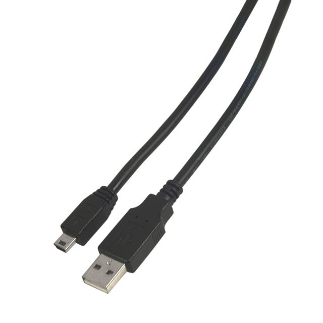 USB cable, type A plug to 5P mini type B plug 1.0M