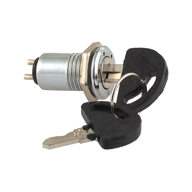 Keylock switch off-on 1A 125VAC 0.5A 250VAC 2 positions 2 key withdrawals turn 60°