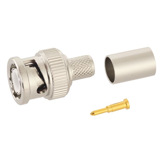 RF connector coaxial connector BNC plug crimp type 6A/U teflon gold pin