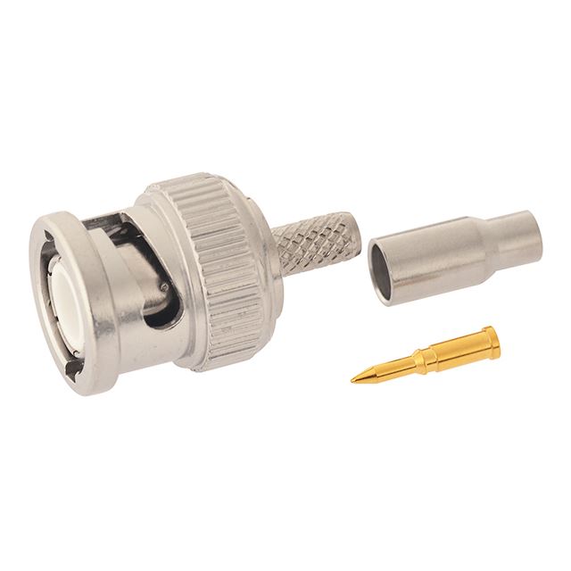 RF connector coaxial connector BNC plug crimp type RG174U gold pin