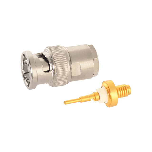RF connector coaxial connector BNC plug clamp type RG59U teflon gold pin