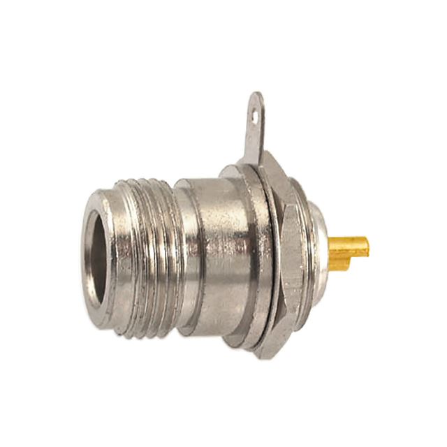 RF connector coaxial connector N jack bulkhead panel mount teflon gold pin