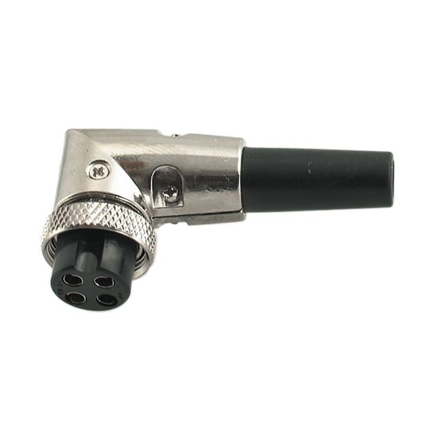 4 way female cable mount right angle XLR connector