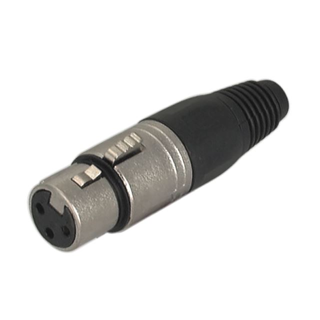 3 way female cable mount XLR connector