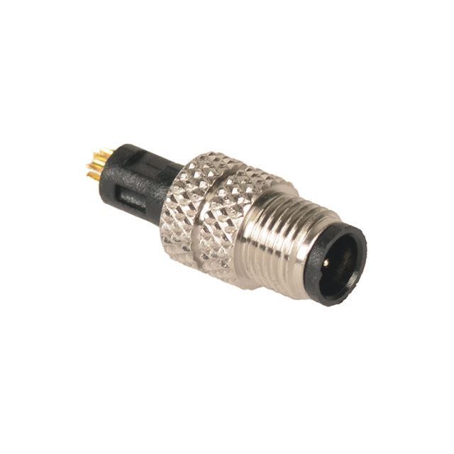 Waterproof plug M5 connector 4 contacts IP67 1A 60V