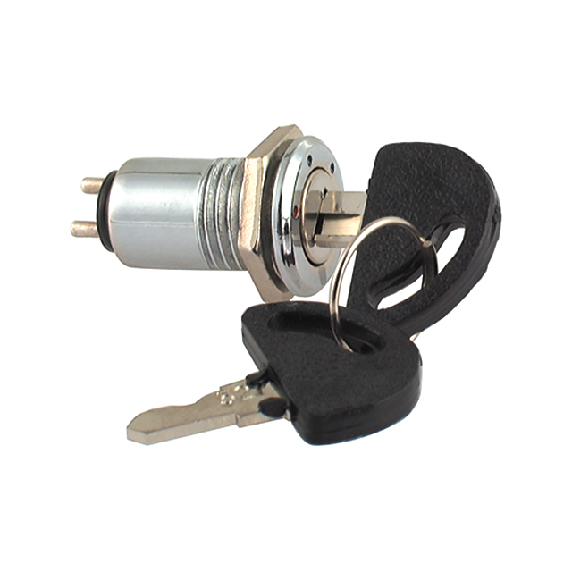 Keylock switch off-on 1A 125VAC 0.5A 250VAC 2 positions 2 key ...